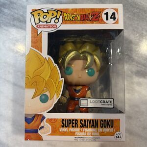 Funko Pop! Dragon Ball Z Super Saiyan Goku #14 (Metallic) Lootcrate Exclusive